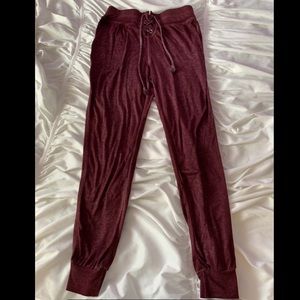 Maroon Sweat-pant Joggers